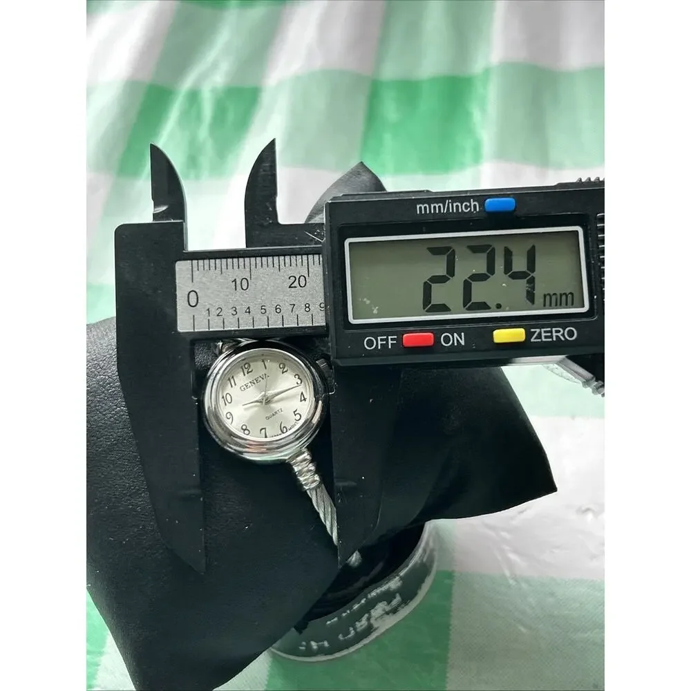 Geneva Silver Tone Bangle Watch